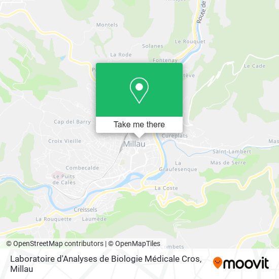 Laboratoire d'Analyses de Biologie Médicale Cros map