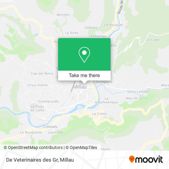 De Veterinaires des Gr map