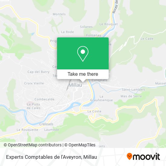 Mapa Experts Comptables de l'Aveyron