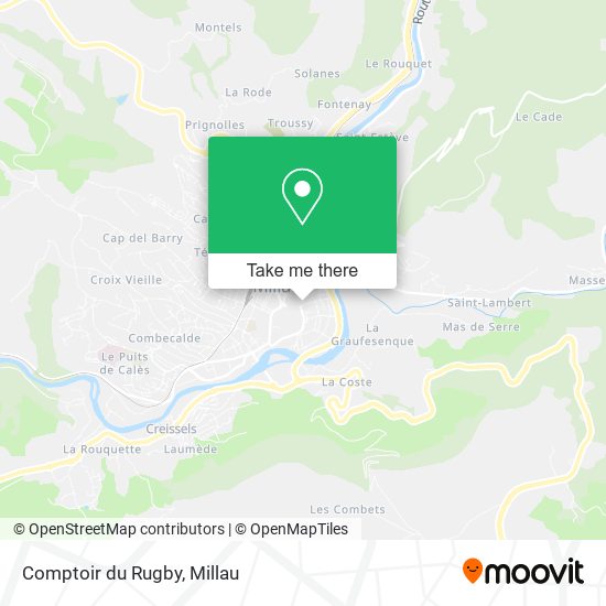 Comptoir du Rugby map