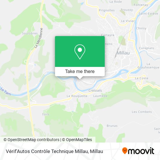 Vérif'Autos Contrôle Technique Millau map