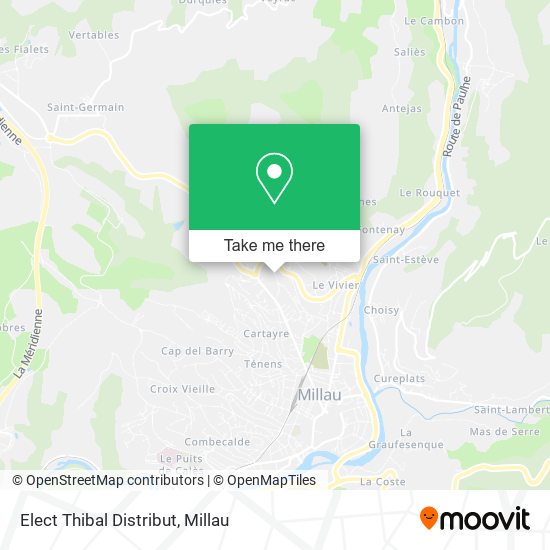 Elect Thibal Distribut map