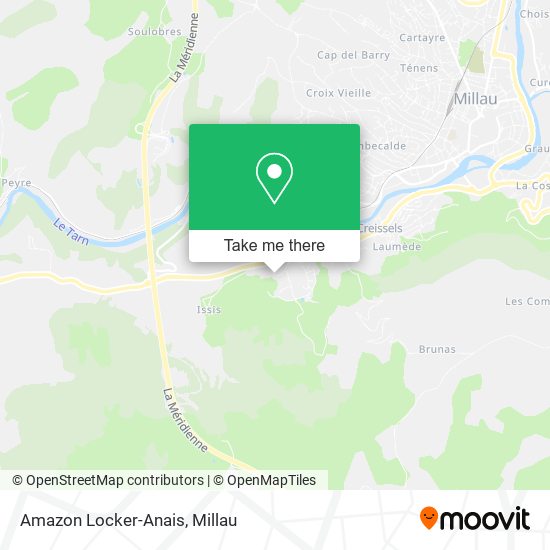 Mapa Amazon Locker-Anais
