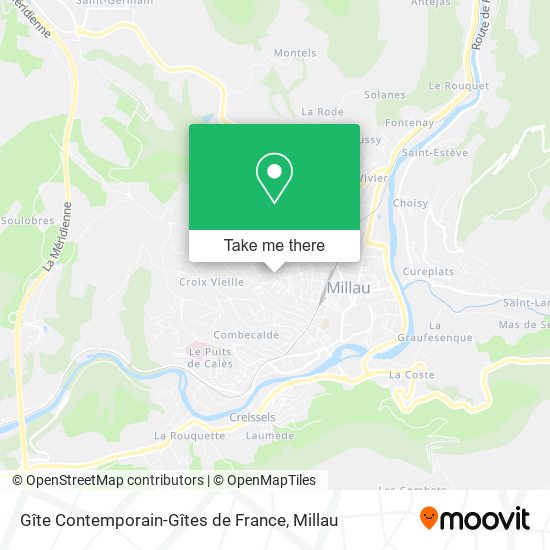 Gîte Contemporain-Gîtes de France map