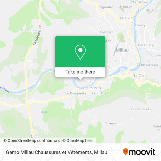 Gemo Millau Chaussures et Vêtements map