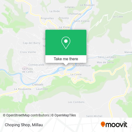 Choping Shop map