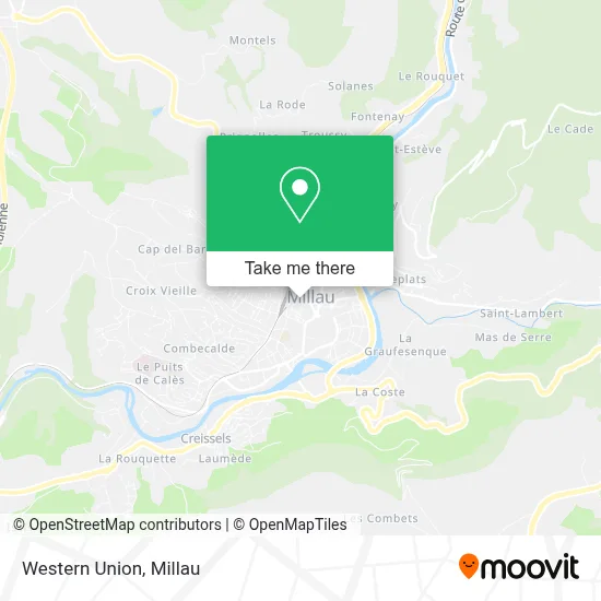 Western Union map