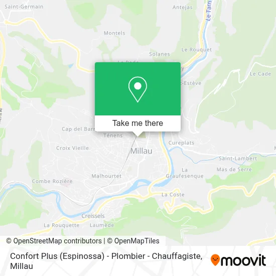 Confort Plus (Espinossa) - Plombier - Chauffagiste map