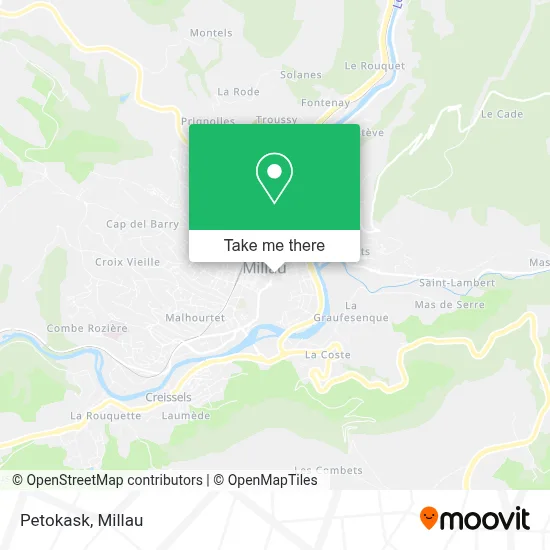 Petokask map
