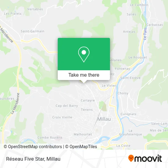 Réseau Five Star map