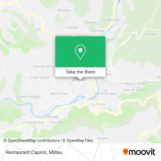 Restaurant Capion map