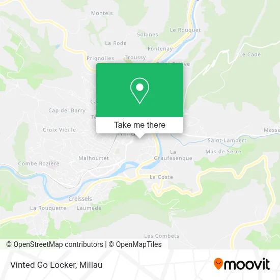 Vinted Go Locker map