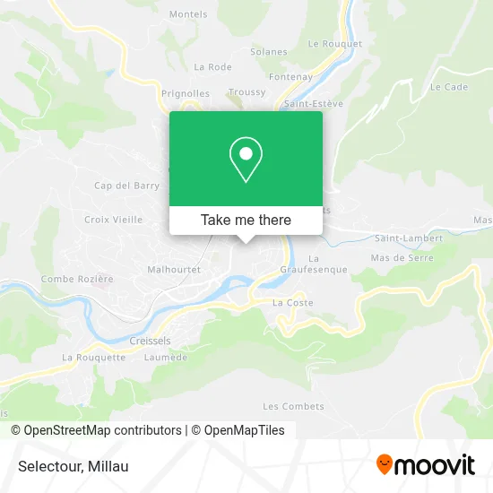 Selectour map
