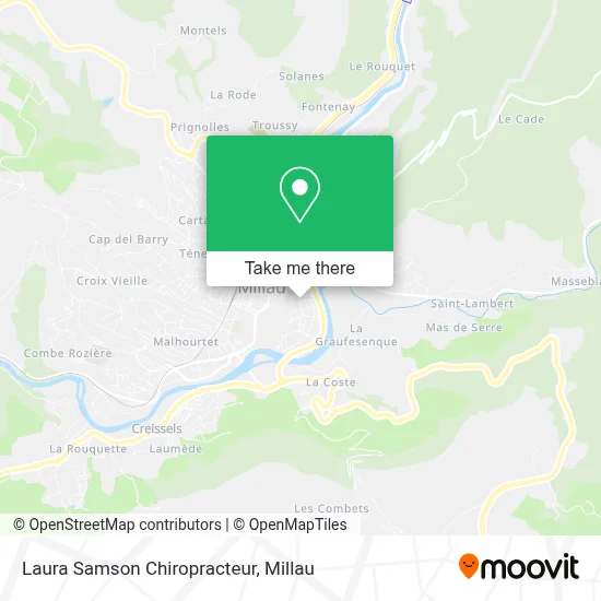 Laura Samson Chiropracteur map