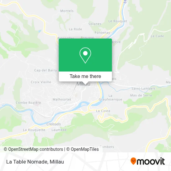 La Table Nomade map