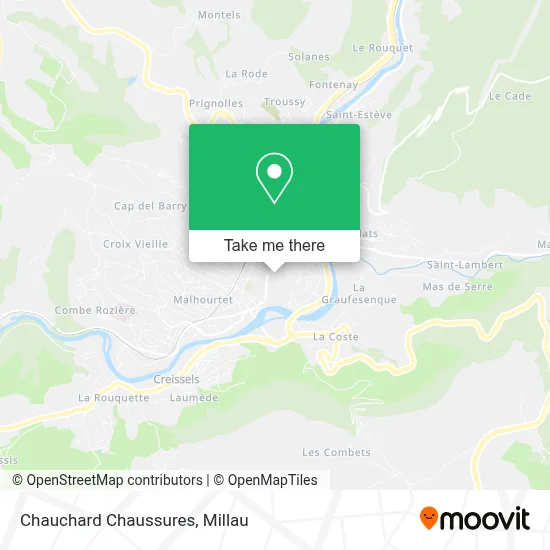 Chauchard Chaussures map