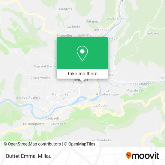 Buttet Emma map
