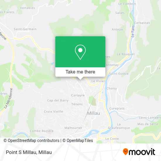 Point S Millau map