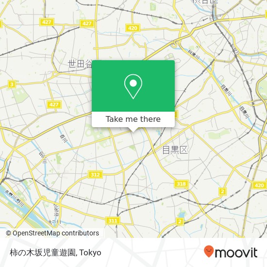 柿の木坂児童遊園 map