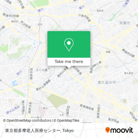 東京都多摩老人医療センター map