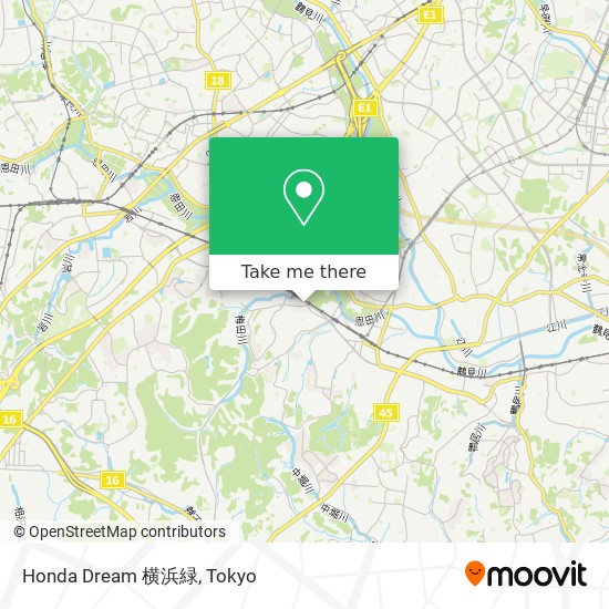 Honda Dream 横浜緑 map