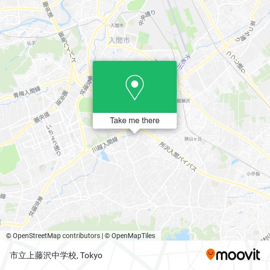 市立上藤沢中学校 map
