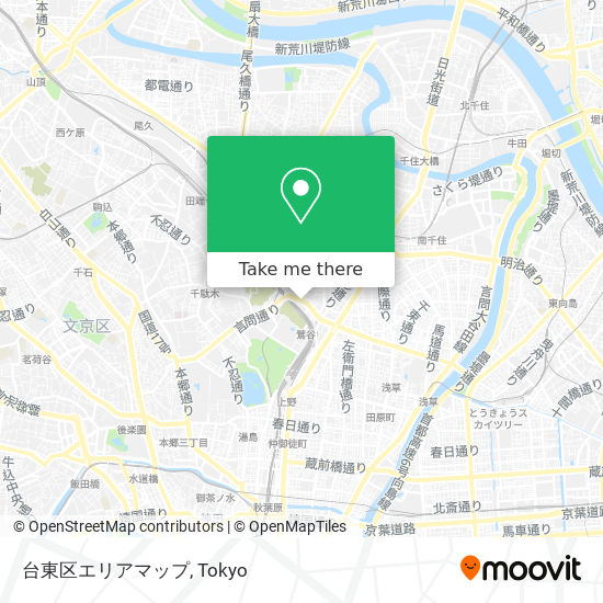 台東区エリアマップ map