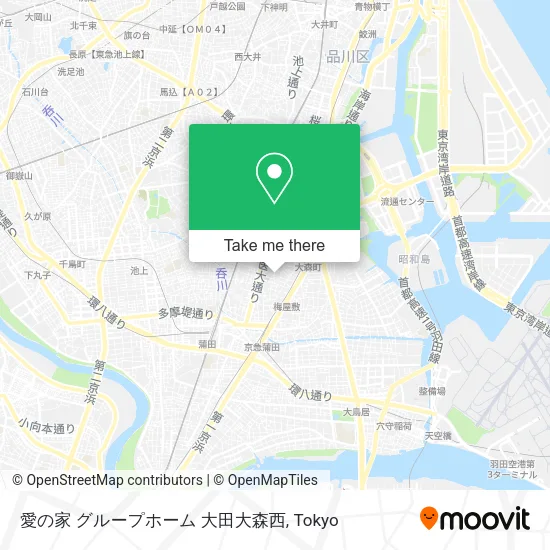 愛の家 グループホーム 大田大森西 map