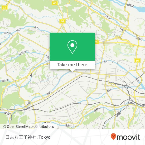 日吉八王子神社 map