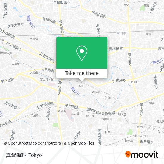 真鍋歯科 map