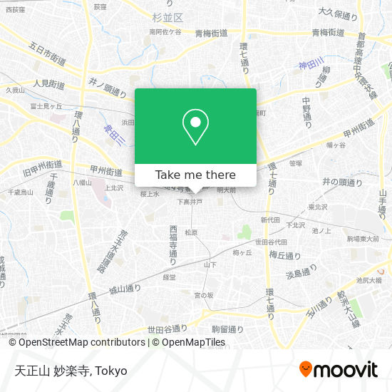天正山 妙楽寺 map