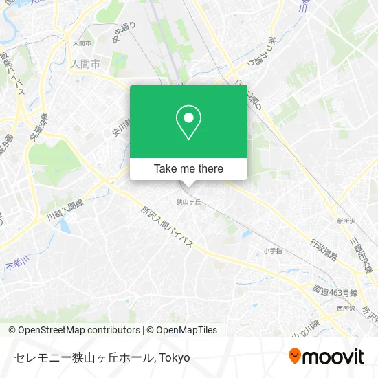 セレモニー狭山ヶ丘ホール map