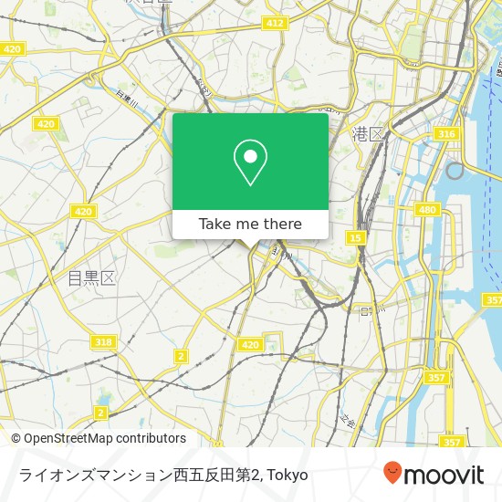 ライオンズマンション西五反田第2 map