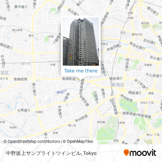 中野坂上サンブライトツインビル map