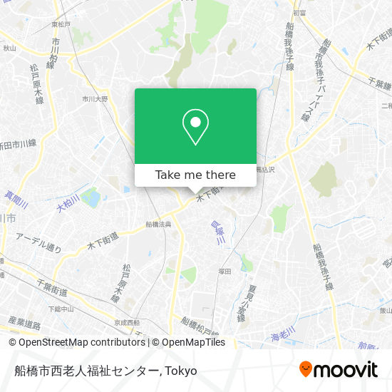 船橋市西老人福祉センター map