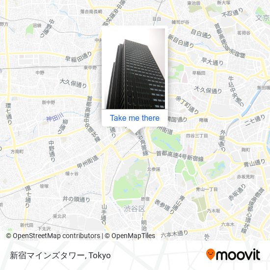 新宿マインズタワー map