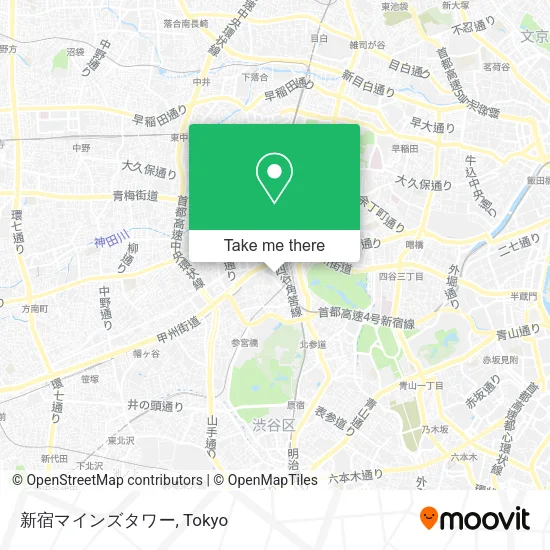 新宿マインズタワー map