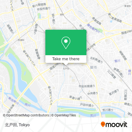 北戸田 map