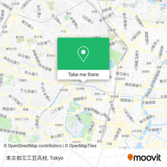 東京都立工芸高校 map