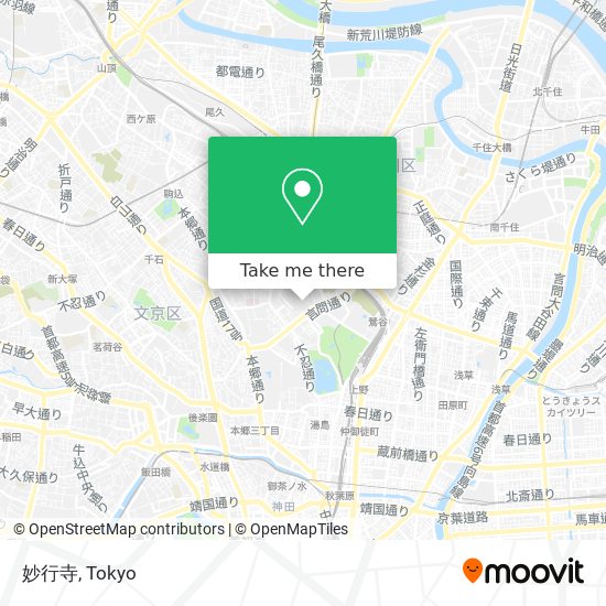妙行寺 map