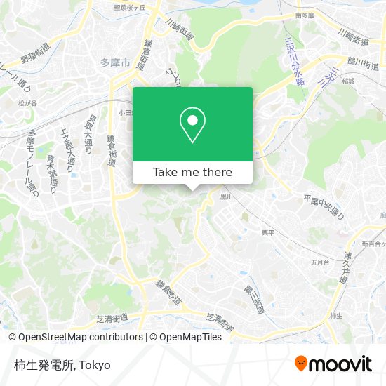 柿生発電所 map