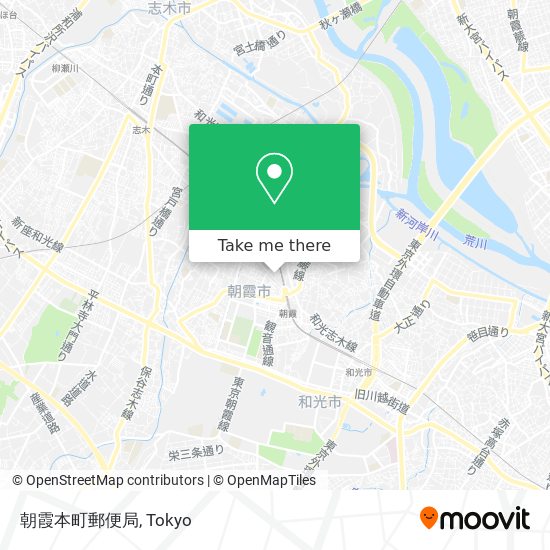 朝霞本町郵便局 map
