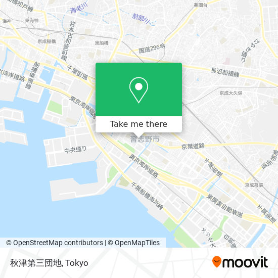 秋津第三団地 map