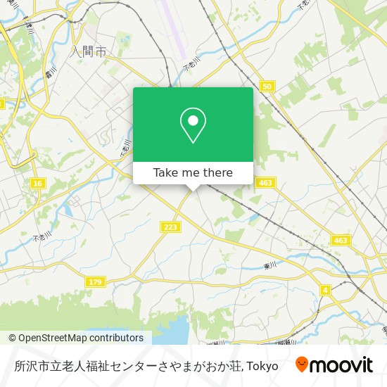 所沢市立老人福祉センターさやまがおか荘 map