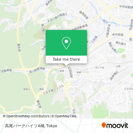 高尾パークハイツA棟 map