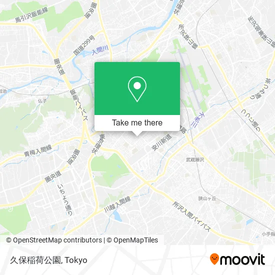 久保稲荷公園 map