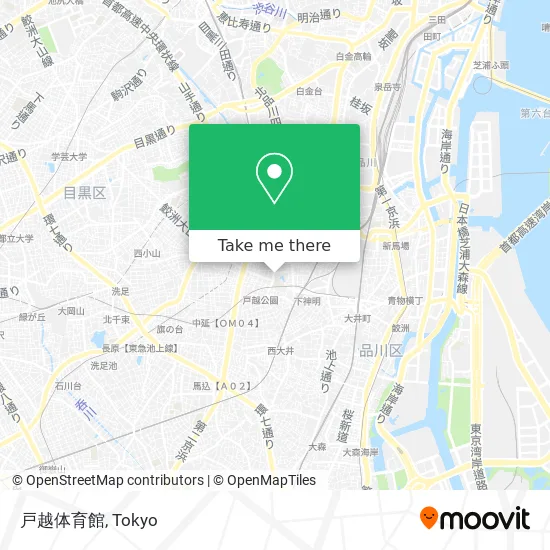 戸越体育館 map