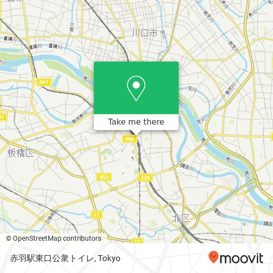 赤羽駅東口公衆トイレ map