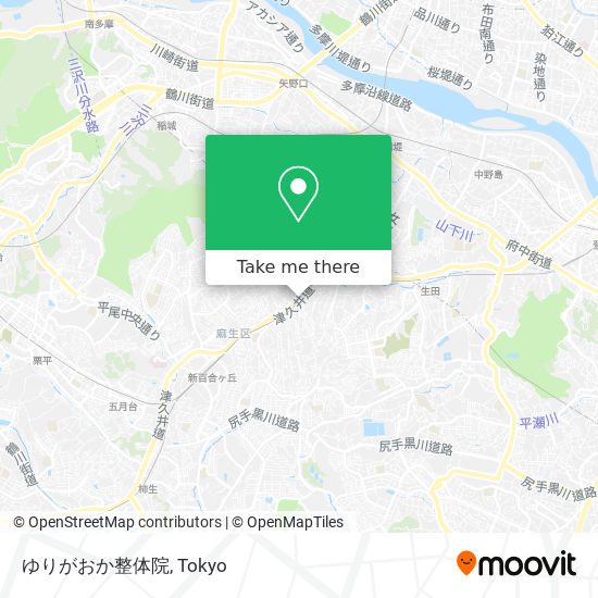 ゆりがおか整体院 map