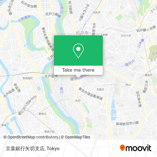 京葉銀行矢切支店 map